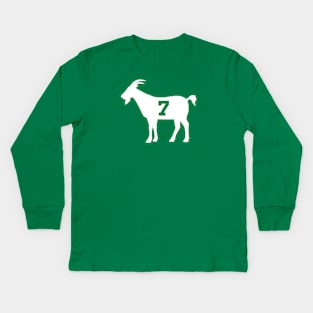 BOS GOAT - 7 - Green Kids Long Sleeve T-Shirt